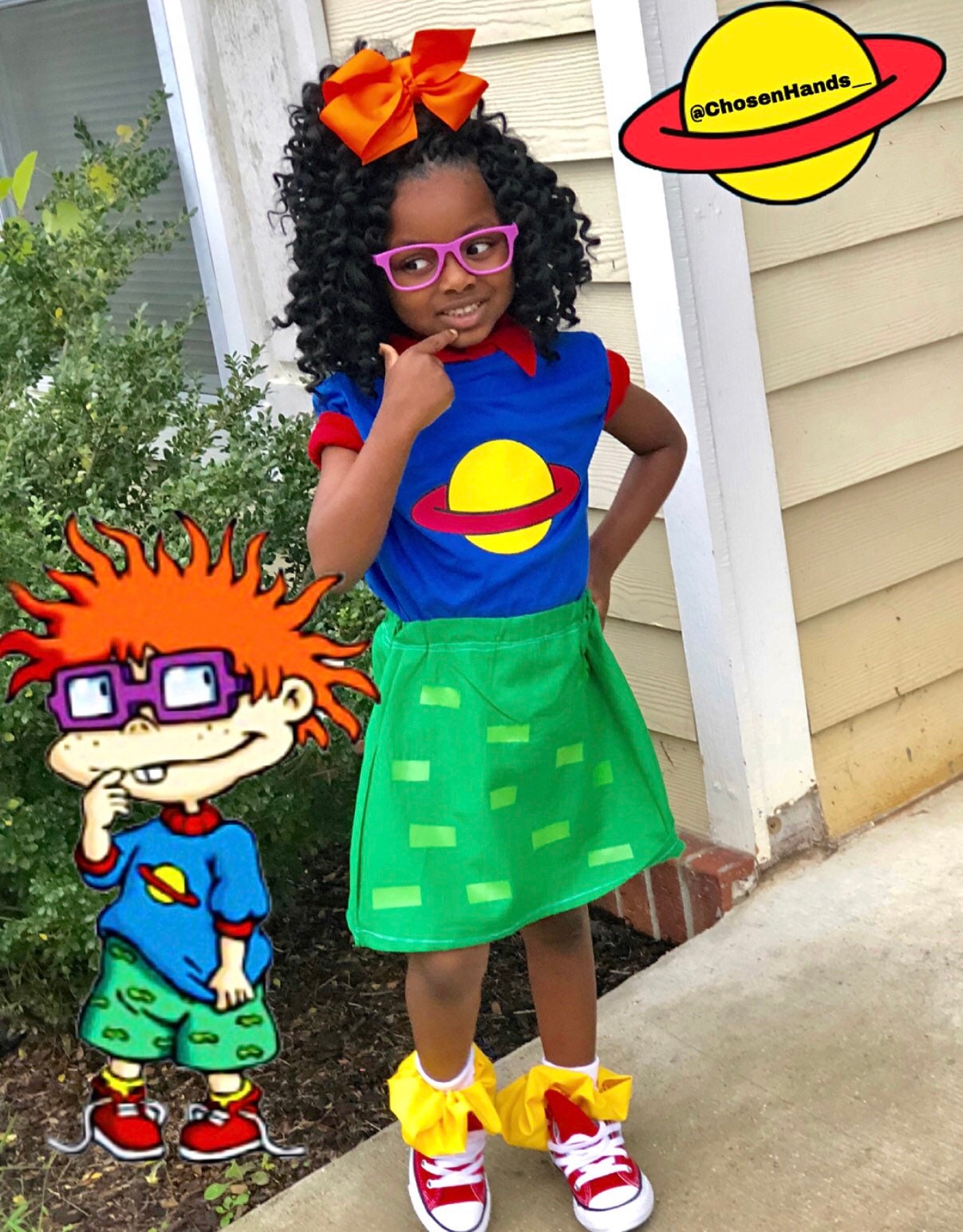 Chuckie Finster Rugrats Halloween Costume Birthday Nickelodeon Etsy