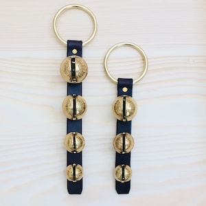 Bells for Door, Bell Door Hanger, Door Bells, Decorative Sleigh Bells, Jingle Christmas Bells for Door Knob, Christmas Bell Décor Amish Made