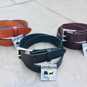 Leather Belt, Thick Belt, Genuine Leather Belt, Leather Work Belt, Belt Made in USA, Holster Belt, Motorcycle Belt, Real Leather Belt, Amish