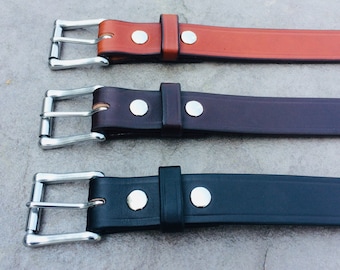 Dicker Gürtel, Vollnarbenledergürtel für Arbeit, Holster, Motorrad, Casual, Alltag, Made in USA, echter Ledergürtel, Amish Handmade