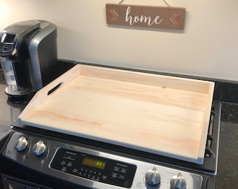 Tapa de horno, tabla para hacer fideos, tabla para hacer fideos para estufa, cubierta para estufa, tabla para hacer fideos hecha por Amish, bandeja para estufa, tablero de rompecabezas, decoración de cocina