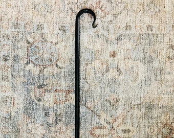 Garden Stake | Hose Guide Single or Set | Hand Forged Wrought Iron Plant Stakes | Powder Coated & Rugged | Protect Plants from Garden Hose