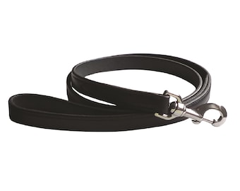 Laisse en cuir pour chien, Laisse de promenade, Laisse pour chien, Laisse noire ou marron, Chiens petits à grands de 4, 5, 6 pieds, robuste, Laisse solide, États-Unis