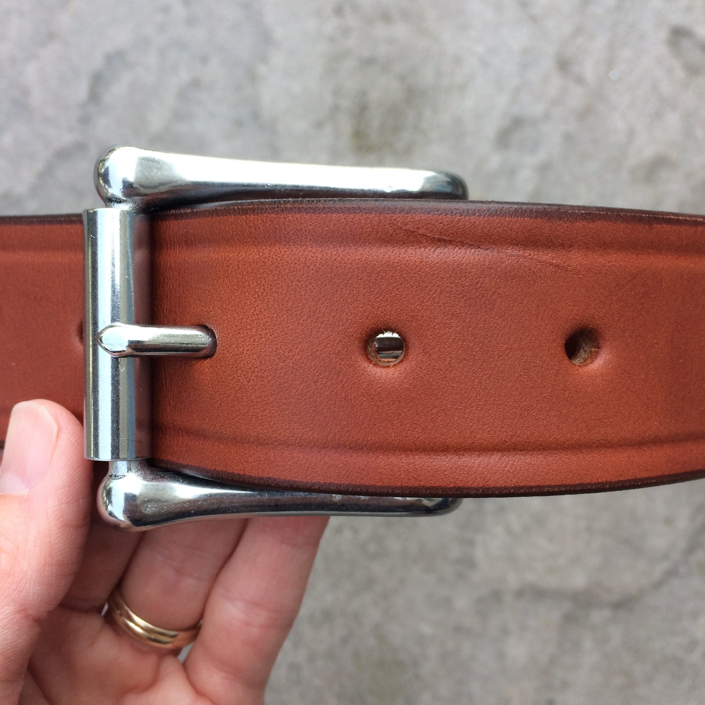 Father's Day Gift Thick Leather Belt Genuine Leather | Etsy