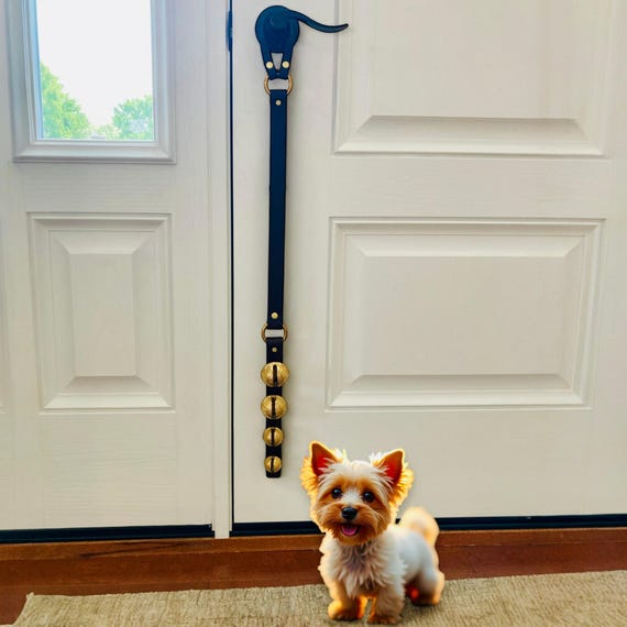 house training a puppy with a bell