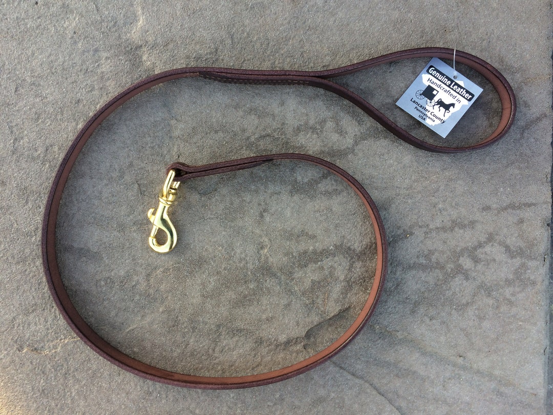 Dog Leash Bridle Leather Brown or Black 4 5 or 6 Foot - Etsy
