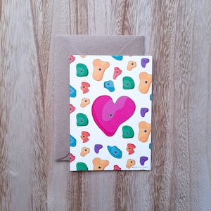 Boulder Heart – No reason – Kletterkarte – Liebe, Bouldern, Felsklettern, Klettergriffe, Liebe senden