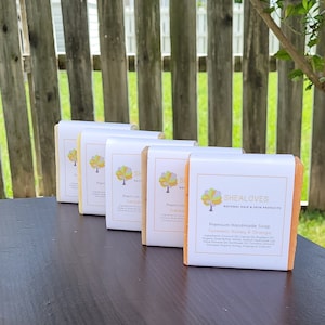 4.5oz Handmade Bar Soap - Natural Soap, Homemade Soap, Vegan Soap, Cleansing Bar Soap, Nourishing Soap, Shea Butter Soap