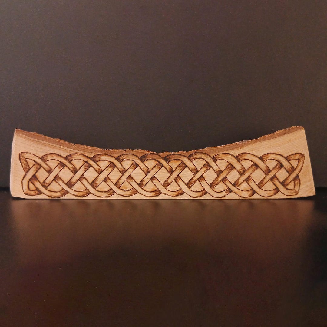 Hand Pyrography Artwork on Naturel Wood 'the Sailors Celtic Knot' - Etsy UK