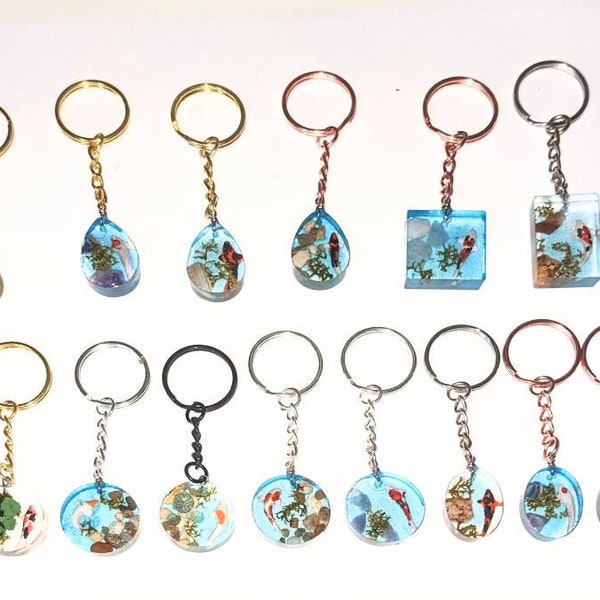 Koi Pond Keyring