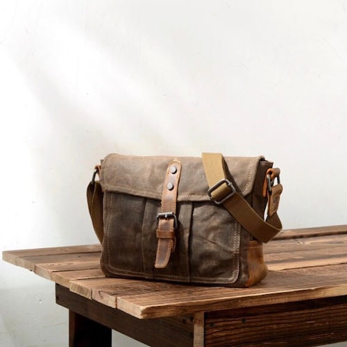 Handmade Canvas Sling Bag/ Canvas Messenger Bag/ Unisex Canvas Etsy