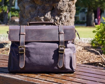 Messenger Bag / Satchel / Leather Satchel / Mens Satchel /  Canvas Satchel / Men Leather Satchel / Satchel Men / Vintage Satchel