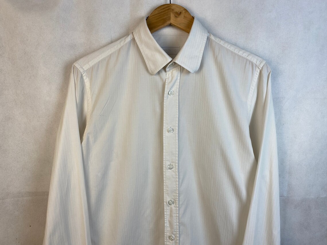 Prada Milano Shirt White Size M Authentic Italy Prada Trench | Etsy