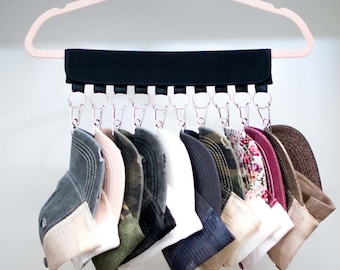 Hat Organizer: 10-Clip Closet Storage Solution