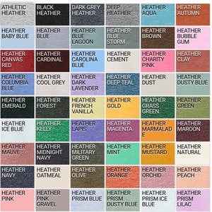 Bella Canvas, Heather Unisex Jersey Short Sleeve Tee, Plain Tee, Need ...