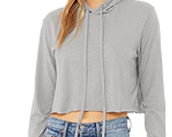 Bella+Canvas Women's Cropped Triblend Hoodie