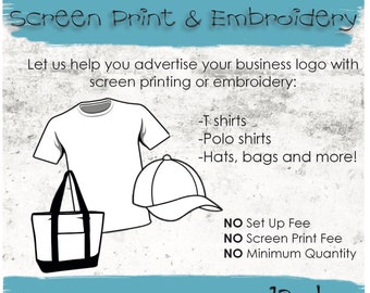 custom screen printed shirts no minimum