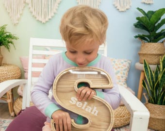 Personalized Wooden Letter Piggy Bank, Custom Name Savings Box