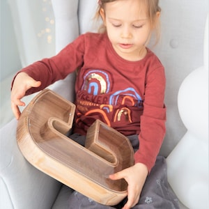 Hucha personalizada para niños, hucha de madera para niños, hucha para niñas, decoración de guardería, regalo para bebé recién nacido, hucha con letras