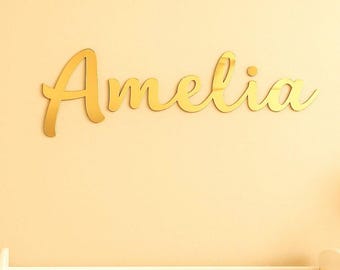 Personalized Nameplate - Nursery Name Sign, Newborn Decor, Discharge Gift