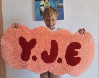 Custom Handmade Tufted Rug: Personalized Kids Room Decor