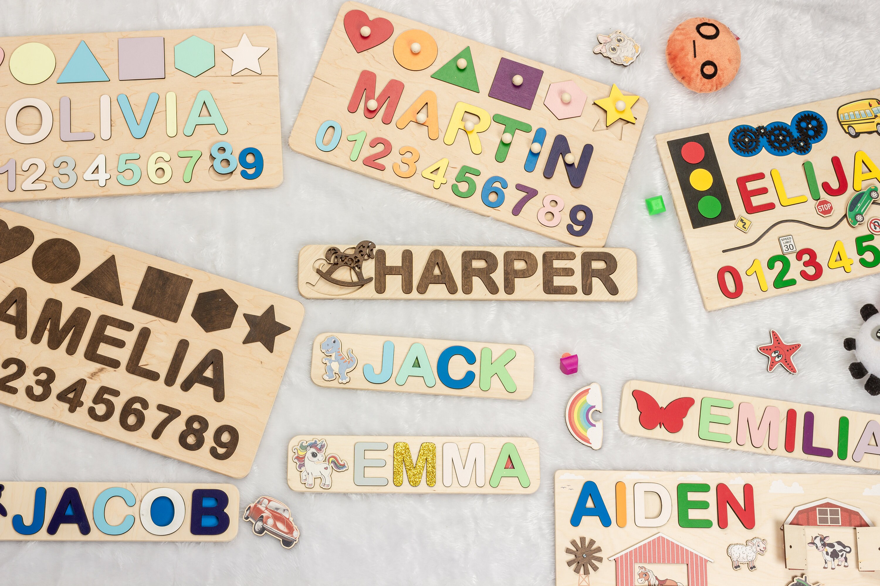 Personalized Baby Puzzle Name Puzzle With Pegs Busy Puzzle Etsy Canada
