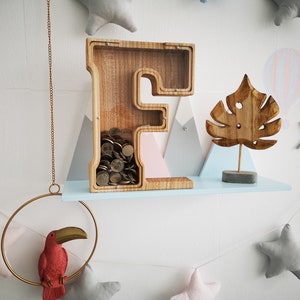 Hucha personalizada para niños, hucha para niños y niñas, decoración de guardería, regalos de Navidad para niños, caja de dinero personalizada