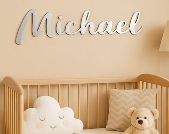 Personalized Gold or Silver Name Sign: Nursery Decor, Party Decor