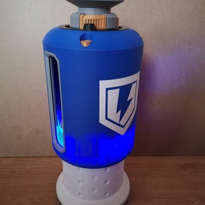 Battle Royale Shield Battery 3D printed with light + gift keychain