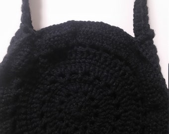 Cicle black bohemian bag