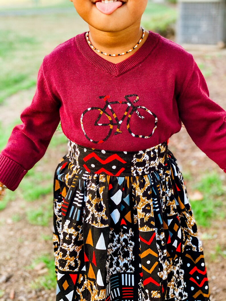 Baby Girl Ankara Skirt and Top, Girls Ankara Maxi Skirt and Top Set