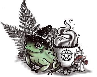 tattoo frog Art Board Print for Sale by TourDePassion  Redbubble