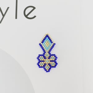 4pcs Miyuki Beaded Flower Connector Charm Seed Beads Pendant for Bracelet Earring Necklace DIY Jewery Making components 35X18mm