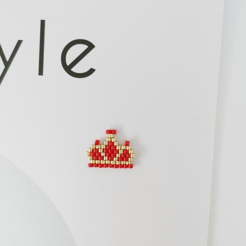 4pcs Miyuki Beaded Crown Connector Charm Seed Beads Pendant for Bracelet Earring Necklace DIY Jewery Making components 16X13mm