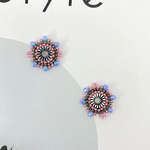 4pcs Miyuki Beaded Circle Connector Charm Seed Beads Pendant for Bracelet Earring Necklace DIY Jewery Making components 23X23mm