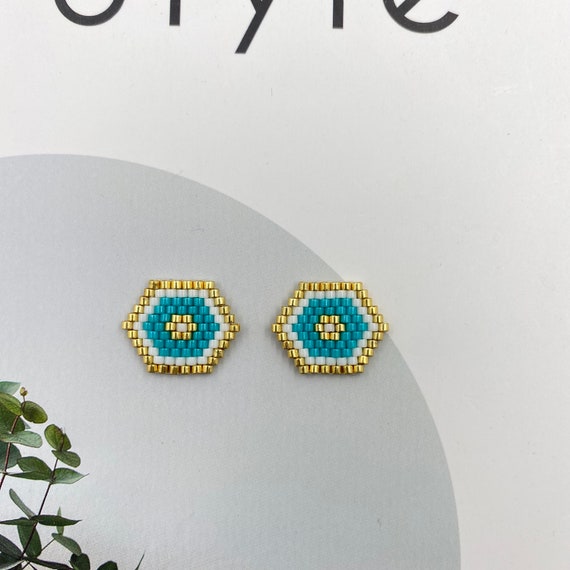 4pcs Miyuki Beaded Bar Rhombus Connector Charm Seed Beads Pendant for Bracelet Earring Necklace DIY Jewery Making components 35X10mm