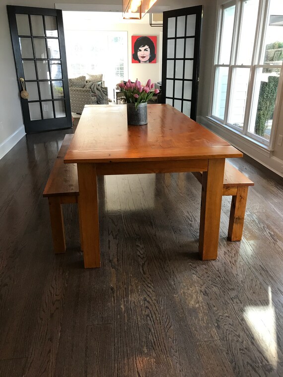 Dining Table Pine Shaker Farm Style Etsy