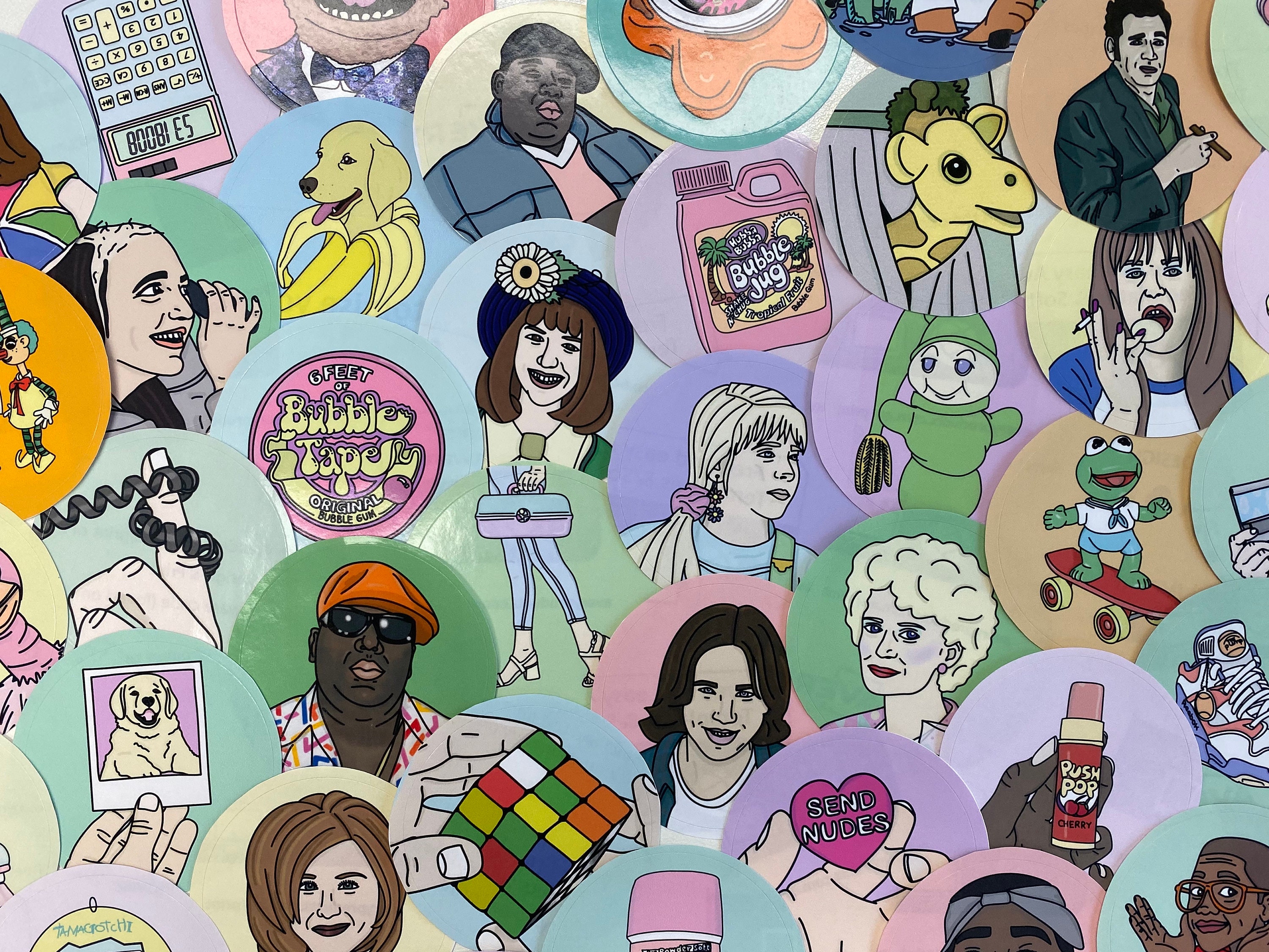 McDuff Sticker Decal Accordion Johnson and Friends 90s Etsy