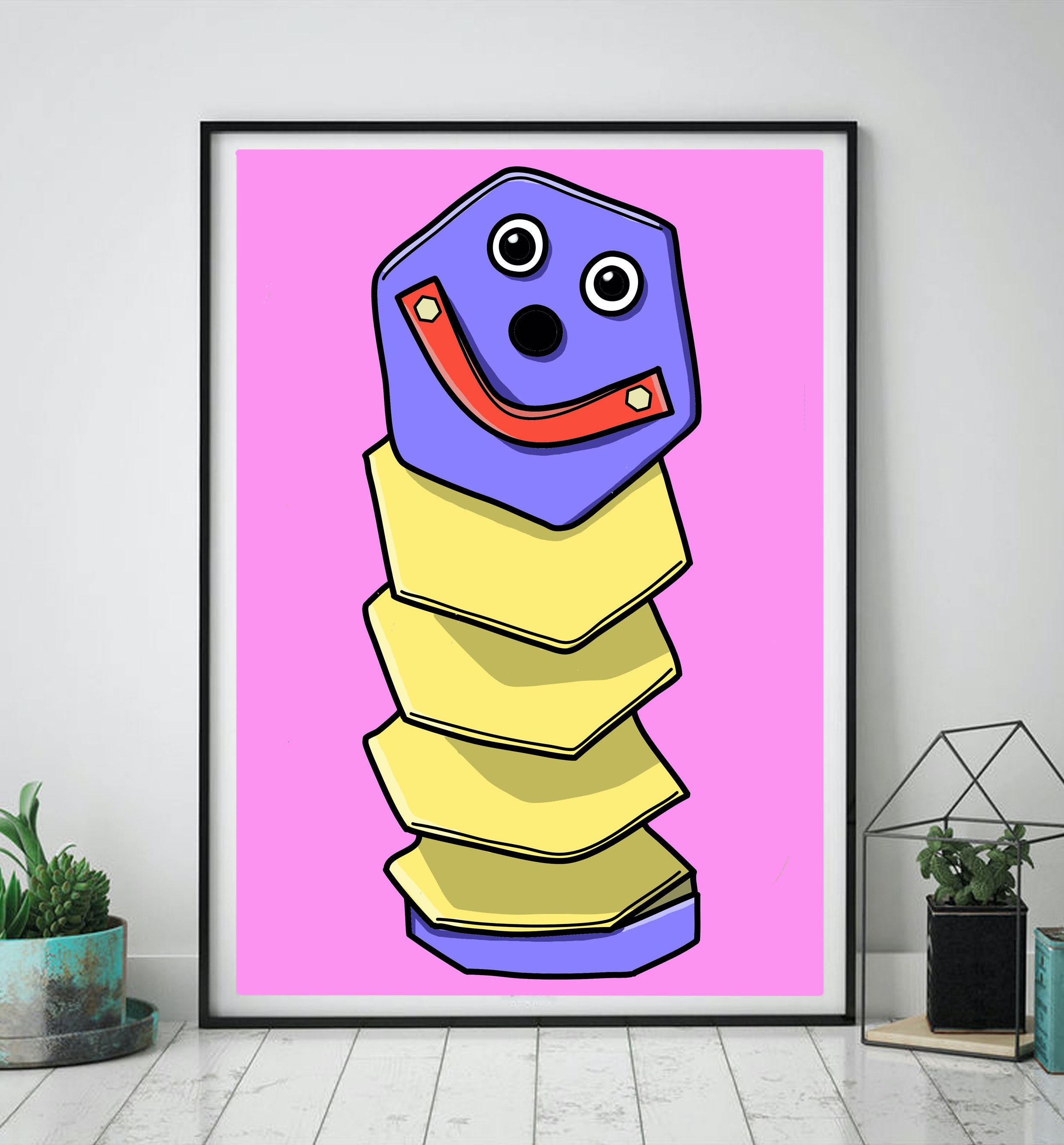 Mcduff Print Wall Art Accordion Johnson and Friends 90s Etsy