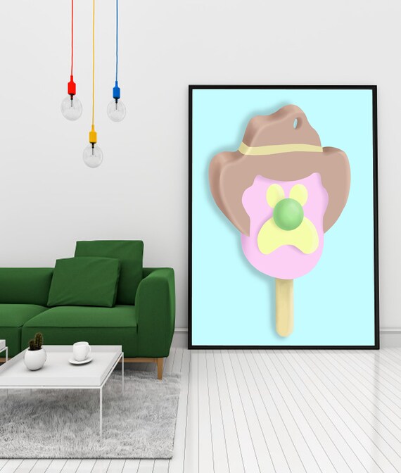 Bubble O Bill Poster Wall Art 90s 