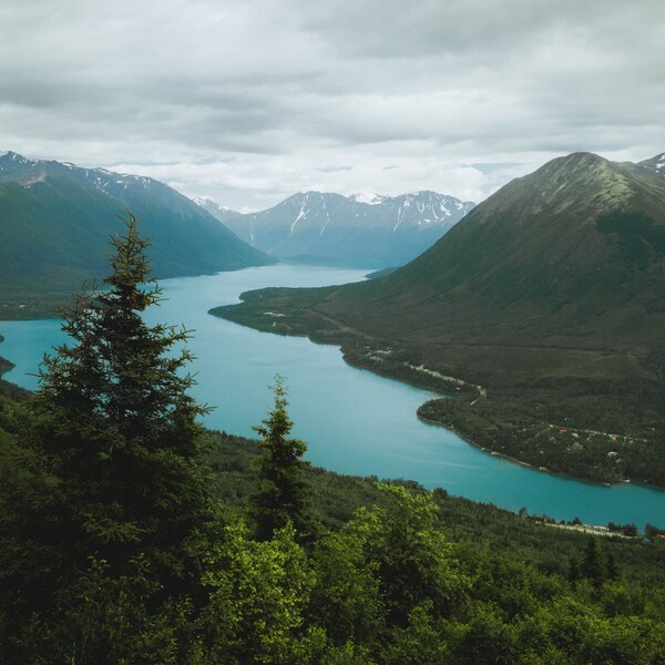 Above kenai lake in cooper landing Alaska