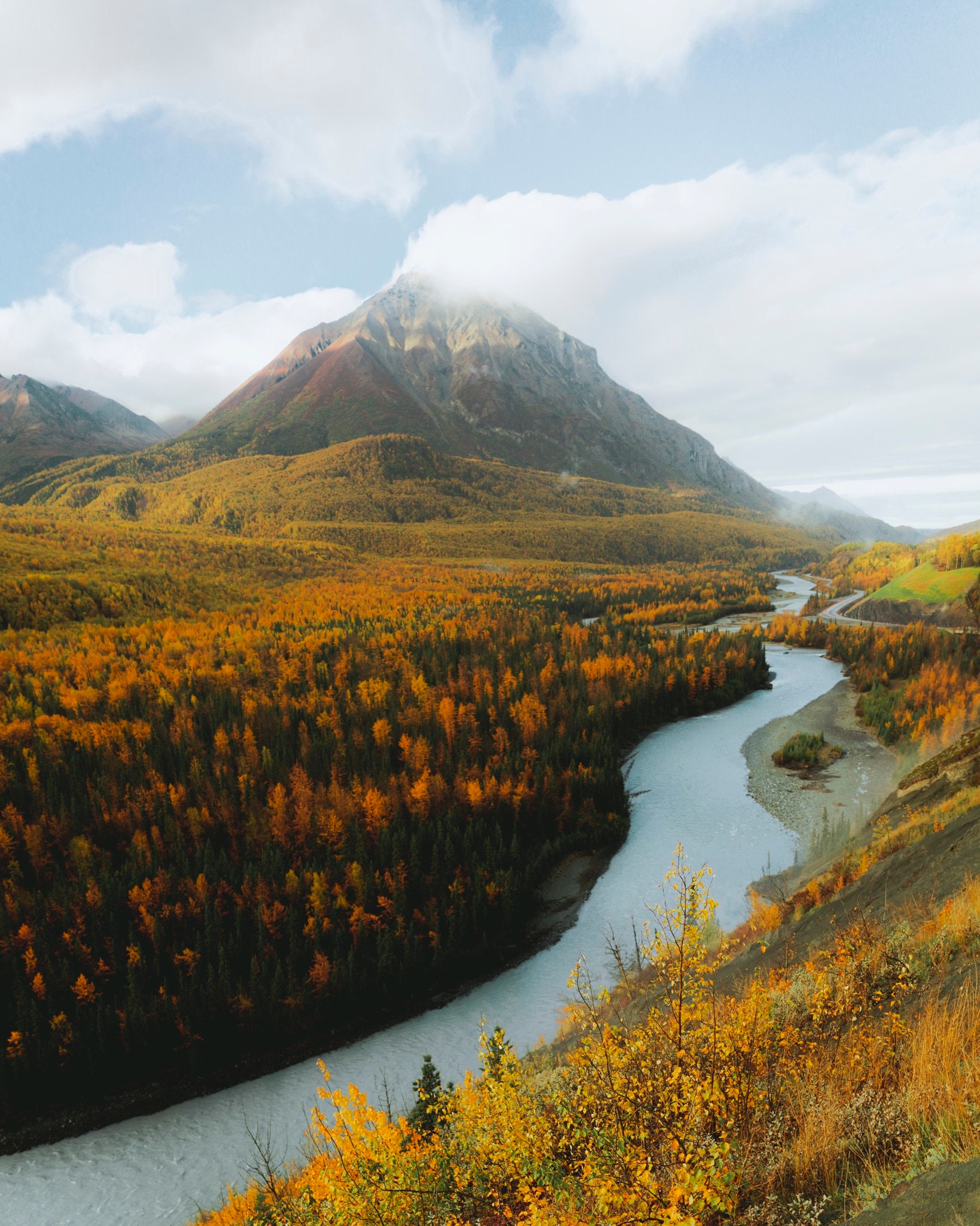 Autumn at Kings Mountain Chickaloon Alaska Etsy UK