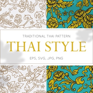 Thai Pattern - svg, eps, jpg, png