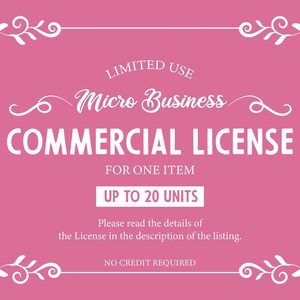 Micro Business Commercial License for One Item for selling up to 20 units