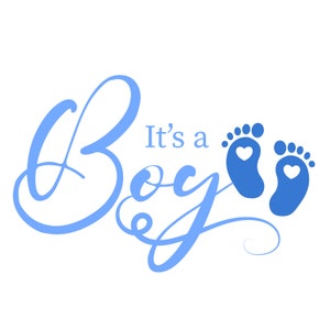 It&#39;s a Boy , Digital files, Baby Boy announcement clipart digital files, svg, png, eps, jpg