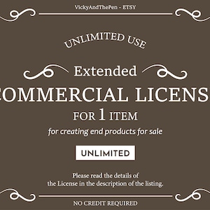 Extended Commercial License for One Item, unlimited units