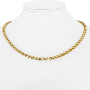 18k Yellow Gold 38.7g Solid Heavy 4mm Fancy Link Chain Necklace 18&quot;
