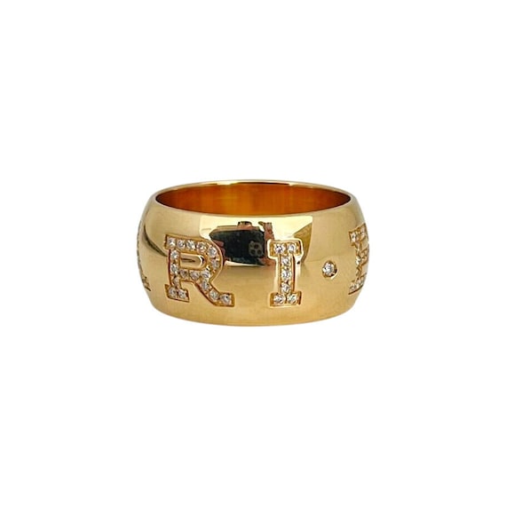 Bvlgari 18k Yellow Gold and Diamond Ladies Band R… - image 2