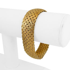 18k Yellow Gold 58.5g Solid Very Heavy Unoaerre Fancy Link Bracelet Italy 7.5&quot;