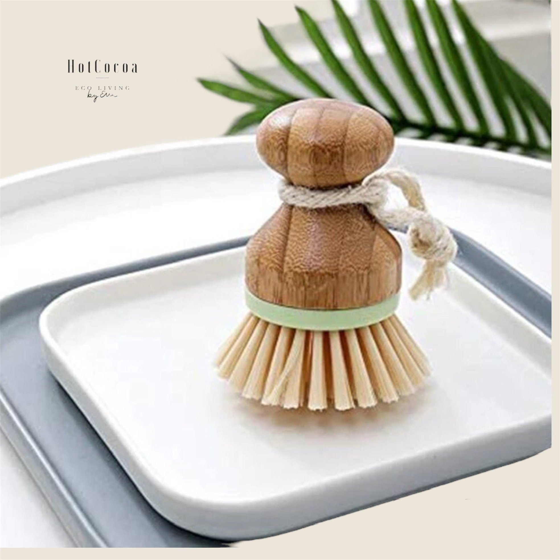 Dish Sisal Solid Wood Creative Pot Brush Long Handle Kitchen